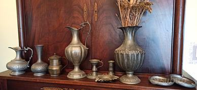 Soprammobili in peltro (set 10 pezzi) 