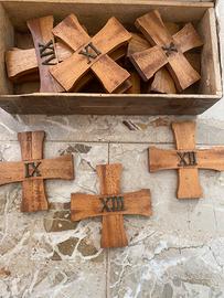 Via Crucis completa epoca vintage arte sacra