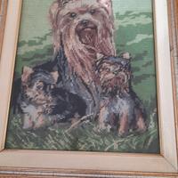 quadro a punto croce yorkshire