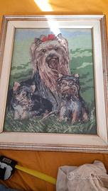 quadro a punto croce yorkshire