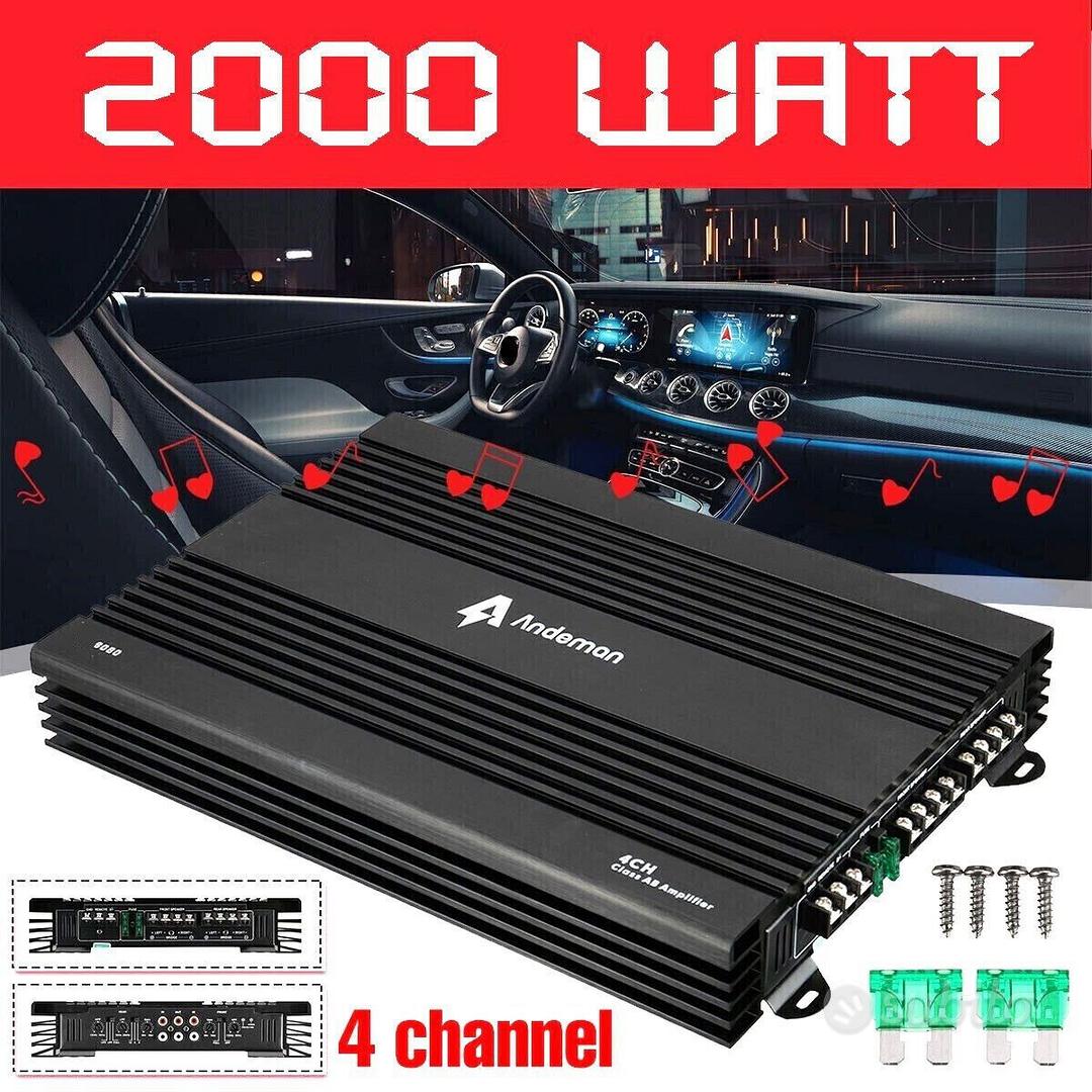 POTENTE AMPLIFICATORE x AUTO 700 WATT/480 WATT RMS - Audio/Video In vendita  a Monza e della Brianza