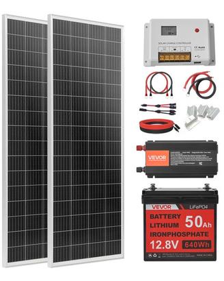Kit solare completo off-grid VEVOR da 200 W 12 V c
