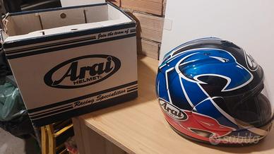 CASCO ARAI KENNY ROBERTS BLUE DA COLLEZIONE tg XL