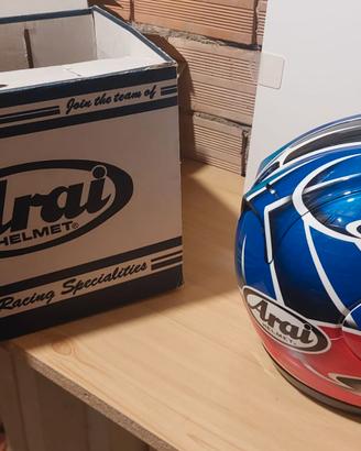 CASCO ARAI KENNY ROBERTS BLUE DA COLLEZIONE tg XL