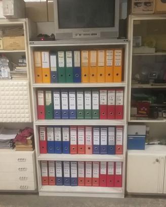Libreria in Legno Laccato Bianco Anni '60