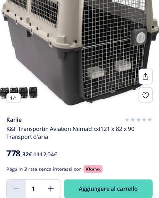Trasportino cani XXL sopra 50kg