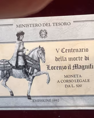 V Centenario della morte Lorenzo il Magnifico