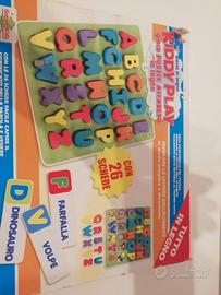 Gioco Alfabeto ad incastro in legno