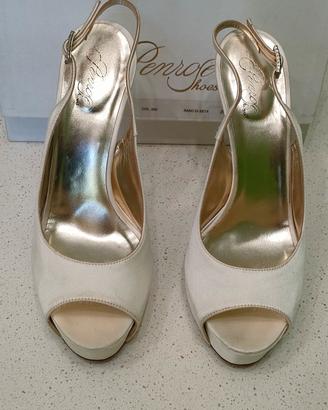 PenRose - Scarpe da Cerimonia - Raso di seta 39.5