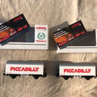 trenini MARKLIN vagoni merci PICCADILLY 50°