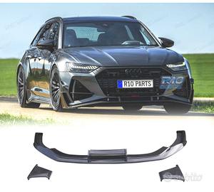 SPOILER LIP AUDI A6 19-24 LOOK RS6 ABT NERO LUCIDO