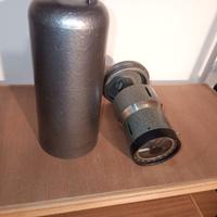 Squadro agrimensorio in metallo con bussola