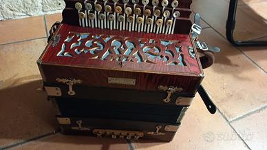 organetto sol do fa 12 bassi per 31 tasti