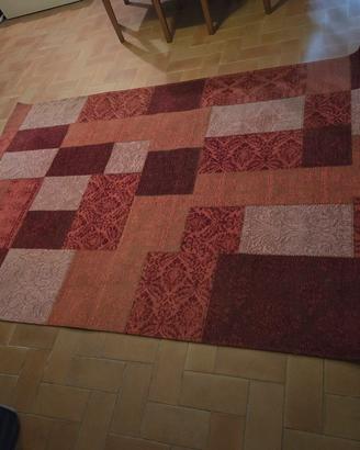 Tappeto IKEA patchwork rosso/bordeaux 160x235
