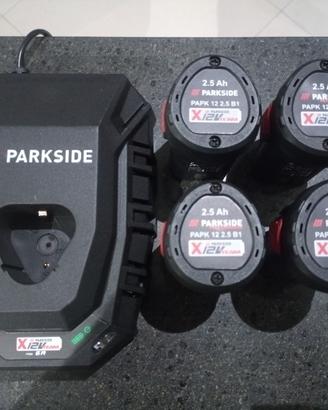 Kit batterie e caricabatteria 12v parkside 
