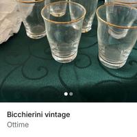 Bicchierini vintage