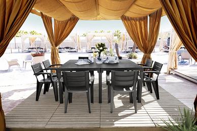 Set tavolo allungabile + 6 poltrone