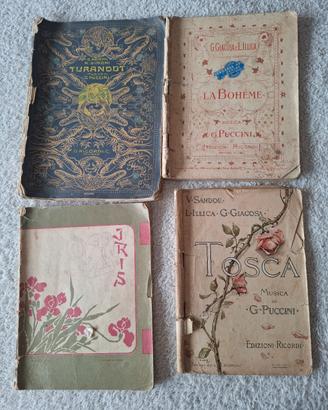 4 libretti d'Opera