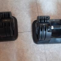 Lotto manubri regolabili + panca