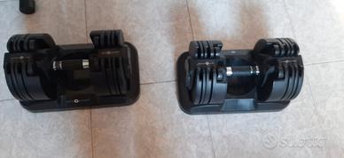 Lotto manubri regolabili + panca