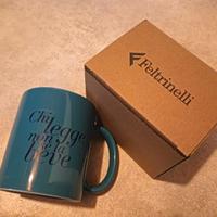 Tazza, mug Feltrinelli ottanio