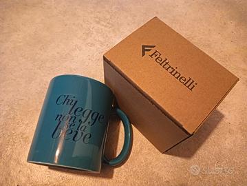 Tazza, mug Feltrinelli ottanio