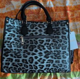 Borsa donna leopardata chic con tracolla