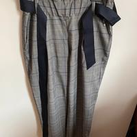 Pantaloni scozzesi blu donna Rinascimento tg.M