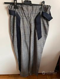 Pantaloni scozzesi blu donna Rinascimento tg.M