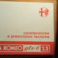 Caratteristiche prescrizioni tecniche alfa gtv 6