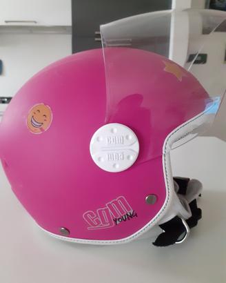 Casco da moto per bambina yunior taglia YM