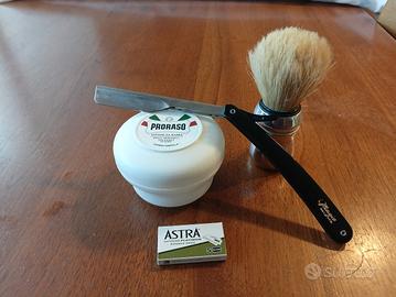 set rasoio pennello + omaggi