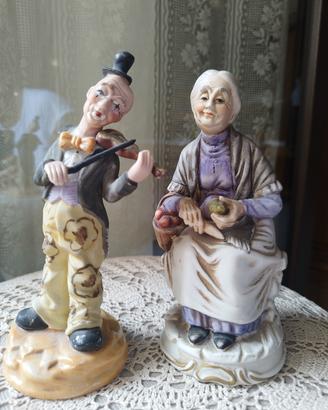 2 statuine in porcellana 