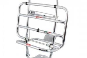Portapacchi posteriore cromato con portaruota per 