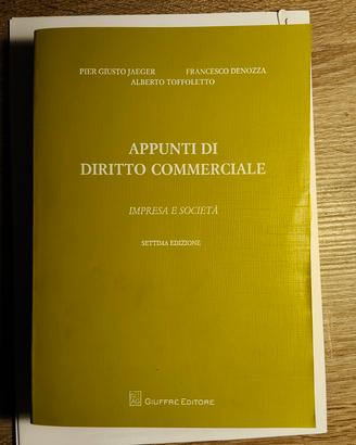 Appunti di diritto commerciale 7* edizione