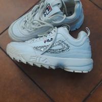 Fila disruptor con glitter