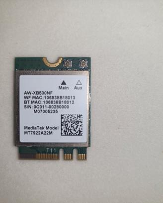 Scheda WIFI MediaTek WI-FI 6E e Bluetooth 5.2