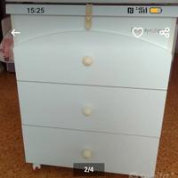 Fasciatoio tre cassetti Foppapedretti 