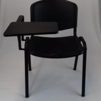 Sedia Pvc con bracciolo e tavoletta ribaltina