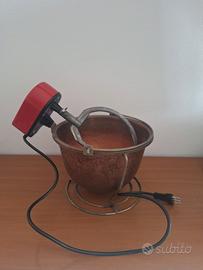 Paiolo elettrico in rame per polenta vintage