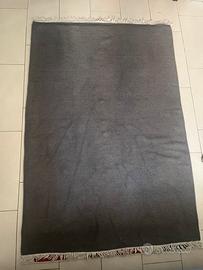 Tappeto lana grigio 130x180
