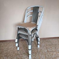 Sedie in ferro stile Tolix vintage 