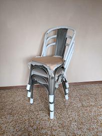 Sedie in ferro stile Tolix vintage 