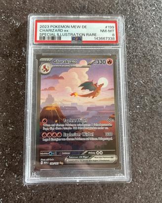 Charizard ex # 199 set 151 lingua tedesco gradato