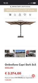 Ombrellone Capri 5x5 m nuovo