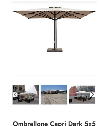 Ombrellone Capri 5x5 m nuovo