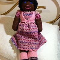 Bambola di lana fatta a mano