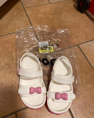 Sandali bambina Crocs oroginali nuovi nr.27 C10