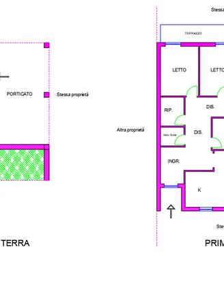 Casa a schiera in corso di costruzione
