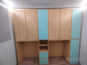 Armadio cameretta con due posti letto (SMONTATO)